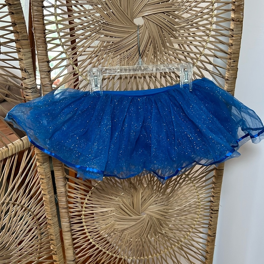 Blue Tutu Shimmer Girls Small Medium Dressup Halloween Ballet
